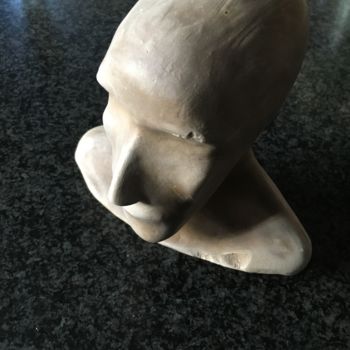 Skulptur mit dem Titel "La mort" von Paul Yves Poumay, Original-Kunstwerk, Ton