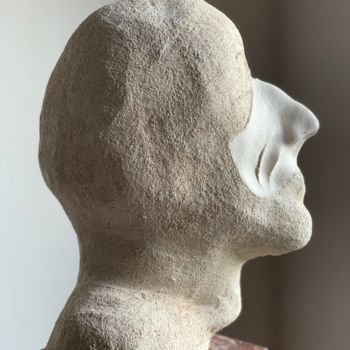 Sculpture titled "Mister Nobody" by Paul Yves Poumay, Original Artwork, Terra cotta