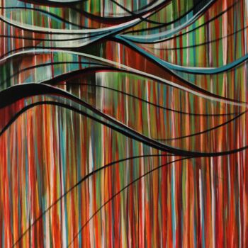 Painting titled "Rainbow" by Paula Berteotti, Original Artwork, Acrylic