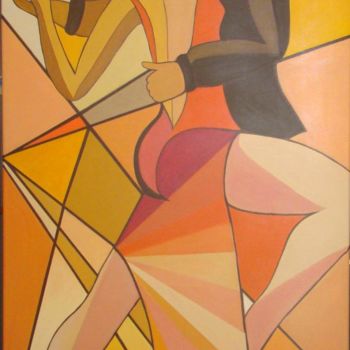 Painting titled "Danse Salon "Jeune"" by Paula Gil, Original Artwork
