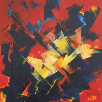 Painting titled "Zona candente" by Paula Weiszkopf, Original Artwork