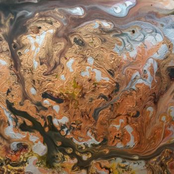 Pintura titulada "Autumn haze" por Paula Abou Jaoude, Obra de arte original, Vidrieras de pintura Montado en Plexiglás