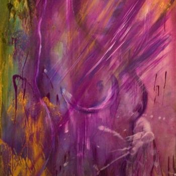 Картина под названием "ONDINE..." - Paula Clemence, Подлинное произведение искусства, Масло