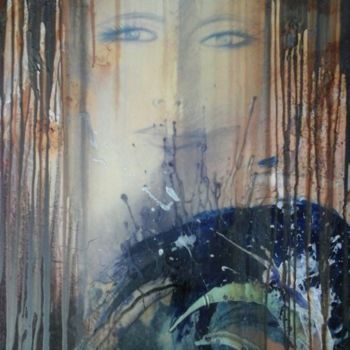「achinoam.jpg」というタイトルの絵画 Paula Clemenceによって, オリジナルのアートワーク