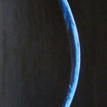 Painting titled "Planet Erde" by Paula Cuevas, Original Artwork, Oil