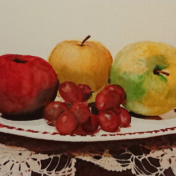 Fotografia intitulada "Maçãs e uvas" por Paula Leitão Baroseiro, Obras de arte originais, Fotografia Não Manipulada