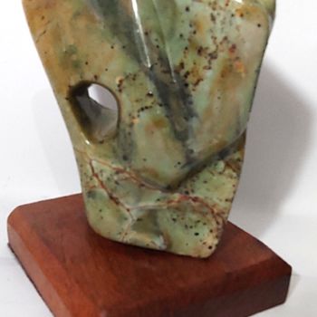 Sculpture titled "Abstrata 5" by Leila Viana, Original Artwork, Stone