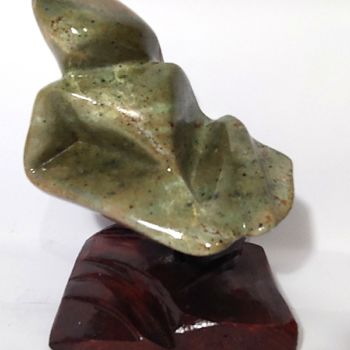 Sculpture titled "Abstrata 6" by Leila Viana, Original Artwork, Stone