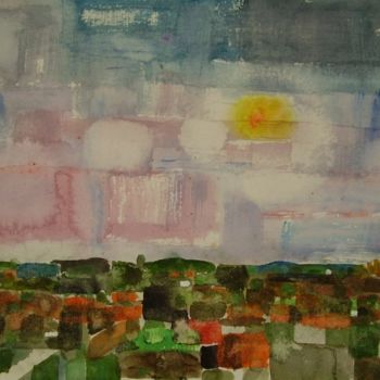 Schilderij getiteld "Noord Hollandse Lan…" door Paul Berkholst, Origineel Kunstwerk