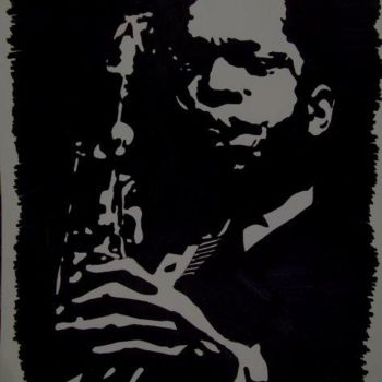 Malarstwo zatytułowany „John Coltrane” autorstwa Paul Berkholst, Oryginalna praca