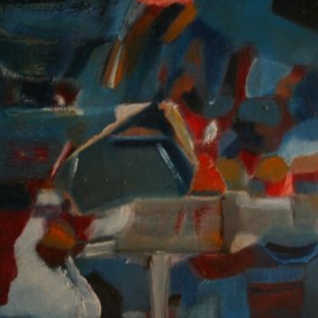 Painting titled "Podium de jazz" by Paul Breugelmans, Original Artwork