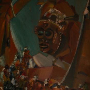 Peinture intitulée "Roi des Baloubas" par Paul Breugelmans, Œuvre d'art originale