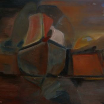 Painting titled "Cargo Indien" by Paul Breugelmans, Original Artwork