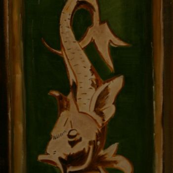 Painting titled "Poisson cruel" by Paul Breugelmans, Original Artwork