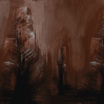 Digital Arts titled "feu de forêt" by Paul Destaercke, Original Artwork, Digital Painting