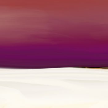 Digital Arts titled "paysage d'hiver" by Paul Destaercke, Original Artwork, Digital Painting