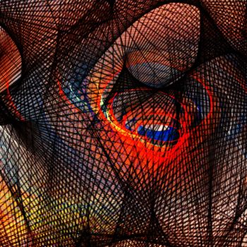 Digitale Kunst mit dem Titel "World Wide Web" von Paul Destaercke, Original-Kunstwerk, Digitale Malerei