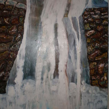 Peinture intitulée "Las Cataratas del S…" par Paulette, Œuvre d'art originale, Huile