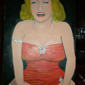 Картина под названием "Marilyn Monroe" - Paulette, Подлинное произведение искусства, Масло