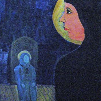 Картина под названием "sisters" - Paul Freidin, Подлинное произведение искусства, Масло