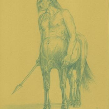 Drawing titled "Centaur" by Paul Gosselin, Original Artwork, Other