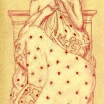Drawing titled "Art Nouveau" by Paul Gosselin, Original Artwork, Other