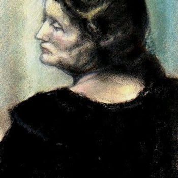 Drawing titled "Nancy Bécuwe" by Paul Gosselin, Original Artwork, Other