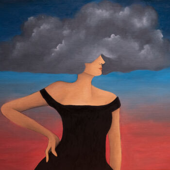 Painting titled "Nouveaux horizons" by Pauline Bailly, Original Artwork, Oil