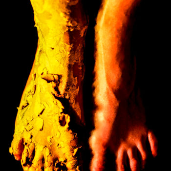 Fotografie getiteld "Photo d'identi-pieds" door Pauline Garcia Sancho, Origineel Kunstwerk