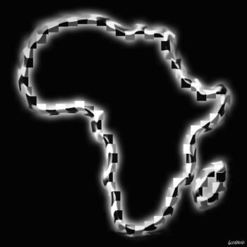 Digital Arts titled "Afrique - Exemplair…" by Pauline Godefroid, Original Artwork, Digital Painting