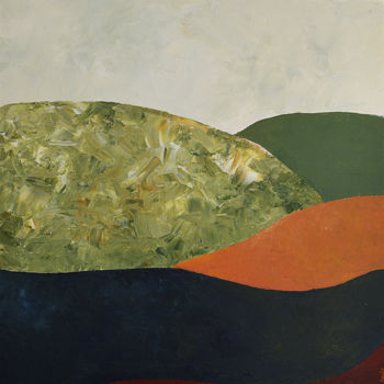 Картина под названием "Ailleurs 2" - Pauline Lotz, Подлинное произведение искусства, Масло Установлен на Деревянная рама для…