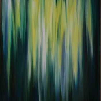 Peinture intitulée "Luce tra gli alberi" par Paulinerò, Œuvre d'art originale, Huile