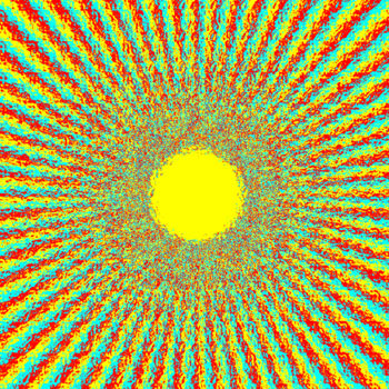 Arte digital titulada "Sunburst" por Paul John Collins, Obra de arte original, Trabajo Digital 2D