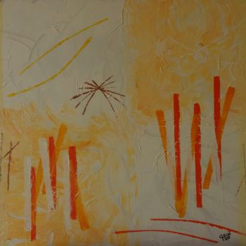 Painting titled "Amazonia on fire" by Paulo Gonzalez, Original Artwork, Acrylic