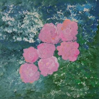 Peinture intitulée "Roses from my garden" par Paulo Gonzalez, Œuvre d'art originale, Acrylique