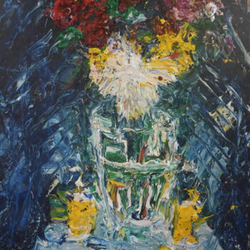 Pintura titulada "Vasp com flores" por Gritodetinta, Obra de arte original, Oleo