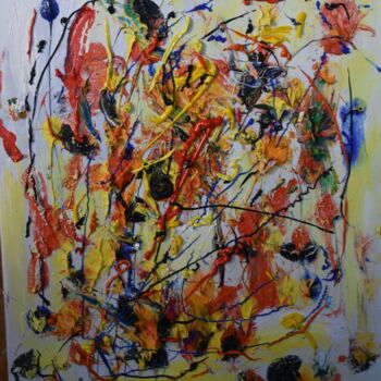 Картина под названием "dasflores135" - Gritodetinta, Подлинное произведение искусства, Масло
