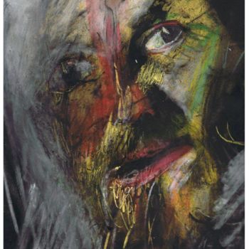 Disegno intitolato "Jesus" da Gritodetinta, Opera d'arte originale, Pastello