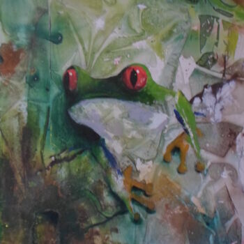 Painting titled "Amazônia" by Paulo Santos, Original Artwork, Acrylic