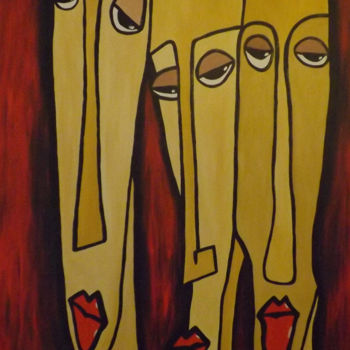 Painting titled "PULLYS" by Paulo Martin, Original Artwork, Acrylic