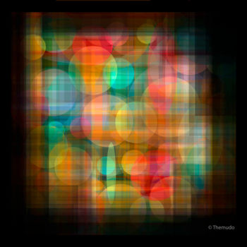 Arts numériques intitulée "Through Dimensions" par Paulo Themudo, Œuvre d'art originale, Peinture numérique