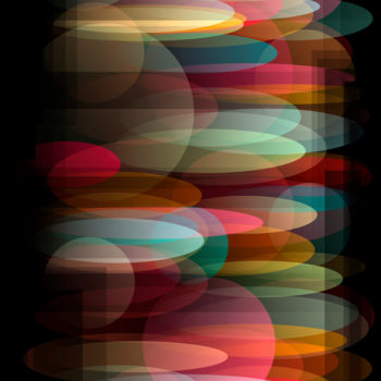 Digital Arts titled "Waves Of Color And…" by Paulo Themudo, Original Artwork, Digital Painting