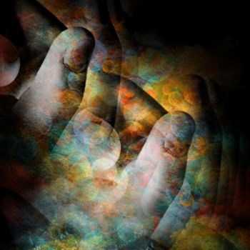 Digitale Kunst getiteld "Moving Hands" door Paulo Themudo, Origineel Kunstwerk, Digitaal Schilderwerk