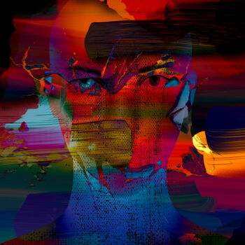 Digitale Kunst mit dem Titel "Masquerade" von Paulo Themudo, Original-Kunstwerk, Digitale Malerei