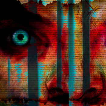 Digitale Kunst mit dem Titel "Intruder" von Paulo Themudo, Original-Kunstwerk, Fotomontage