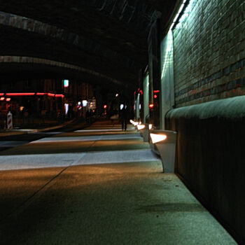 Fotografía titulada "Tunnel sans fin" por Paulous, Obra de arte original, Fotografía digital Montado en Otro panel rígido