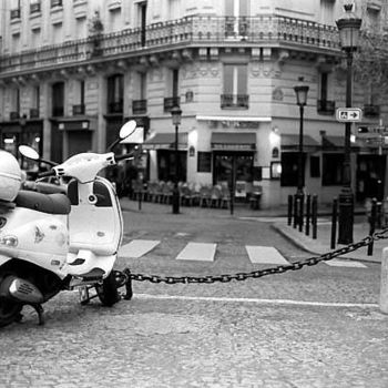 Photography titled "Paris Moped Street…" by Paul Sewell, Original Artwork