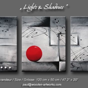 Pintura intitulada "LIGHTS & SHADOWS (I…" por Acryliks, Obras de arte originais, Óleo