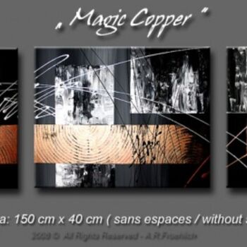 Pintura titulada "MAGIC COPPER" por Acryliks, Obra de arte original, Oleo