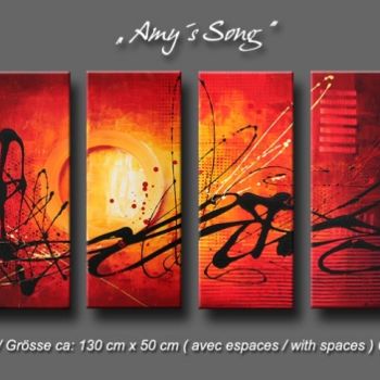 Peinture intitulée "AMY´S SONG" par Acryliks, Œuvre d'art originale, Huile
